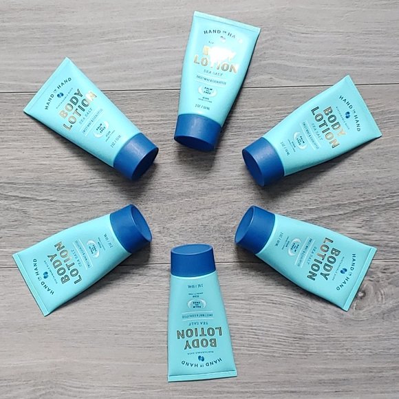 NWT Hand In Hand Body Lotion Mini Sea Salt Sweet Mint Eucalyptus, 2 Fl Oz - Picture 5 of 10